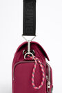 Bolso solapa M nylon frambuesa Bolso solapa M nylon frambuesa
