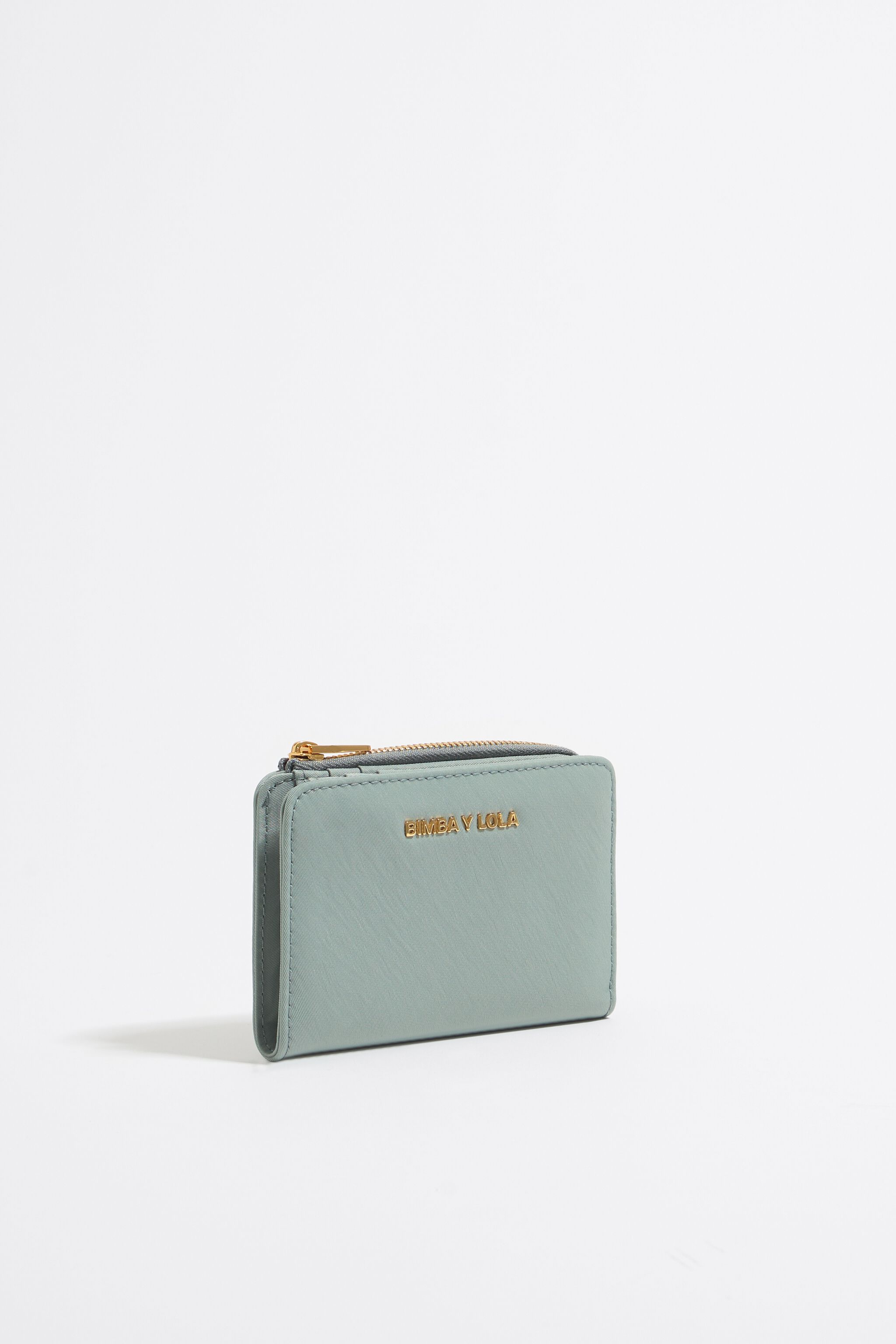 Cartera nylon verde agua