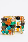 Pulsera ancha vidrio multicolor Pulsera ancha vidrio multicolor