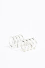 Pendientes espiral plateados Pendientes espiral plateados