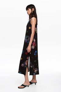 Vestido camiseta sisas fluido Seabed negro