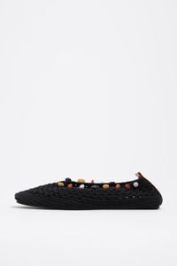 Bailarina crochet y piedras naturales negra