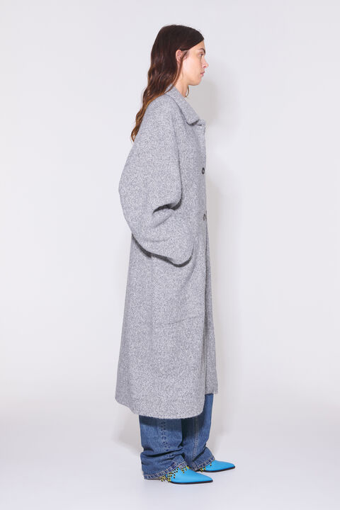 Abrigo largo lana claro