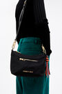 Bolso bandolera S nylon negro Bolso bandolera S nylon negro