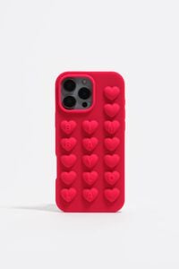 Funda silicona iPhone 16 Pro Max frambuesa