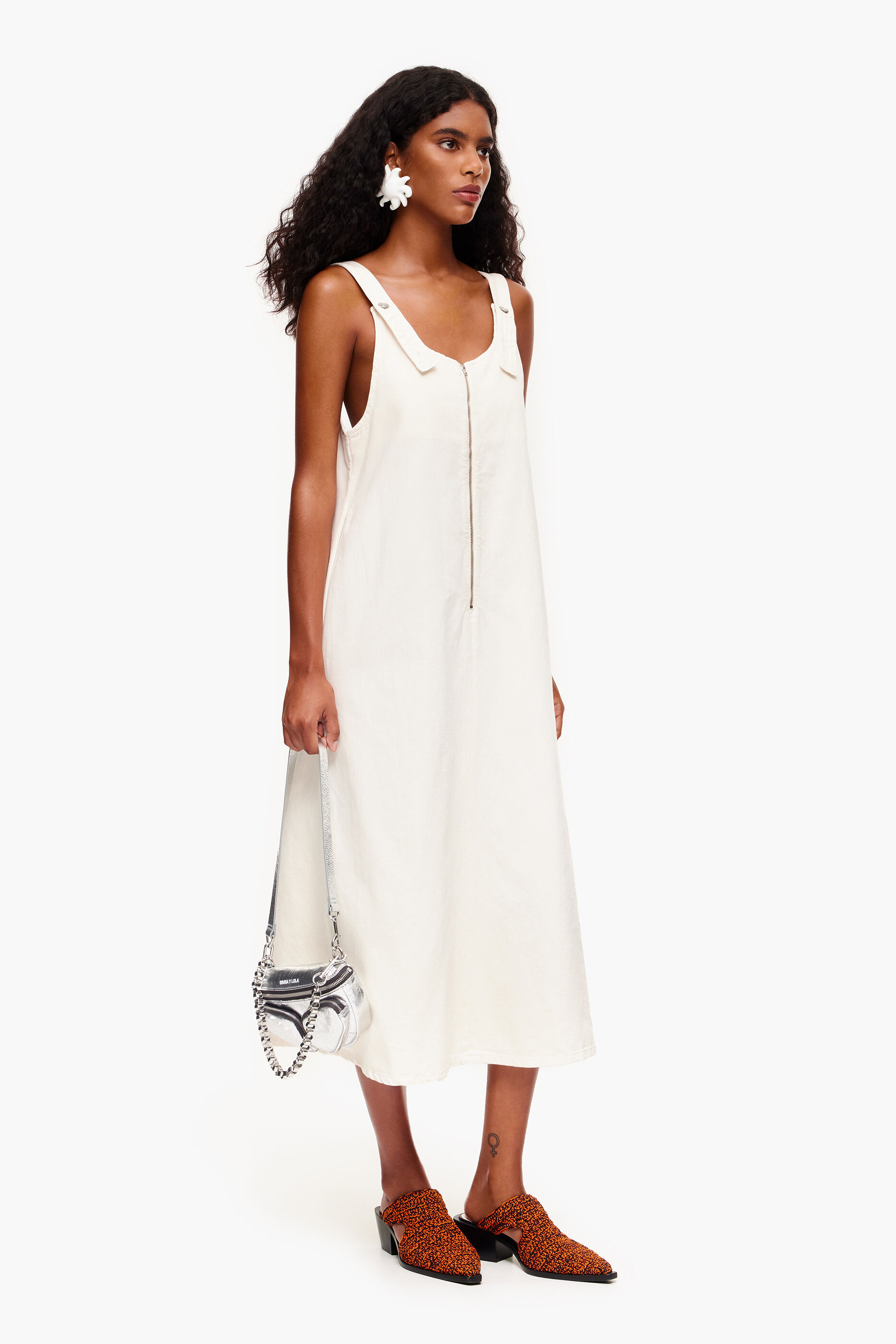Vestido cheap vaquero blanco