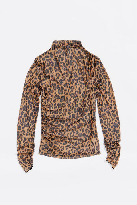 Camiseta ajustada tul Leopard natural Camiseta ajustada tul Leopard natural