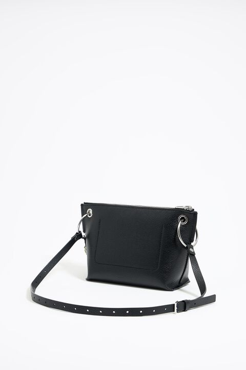 Bolso trapecio mediano piel negro Bolso trapecio mediano piel negro