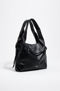 Bolso de hombro Paper grande piel negro