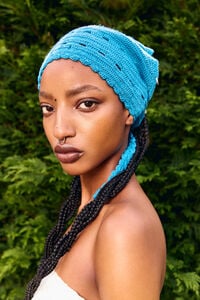 Bandana crochet azul