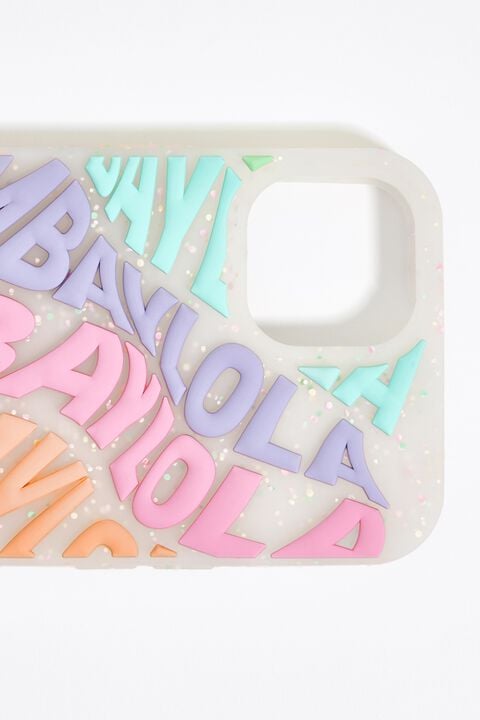 Funda iPhone 15 Pro silicona logo multicolor Funda iPhone 15 Pro silicona logo multicolor