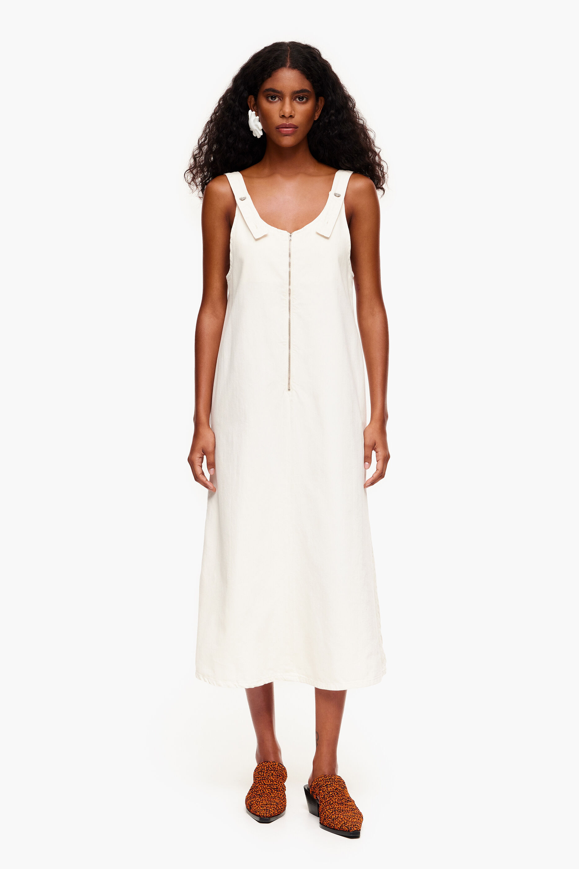 Vestido sale blanco vaquero
