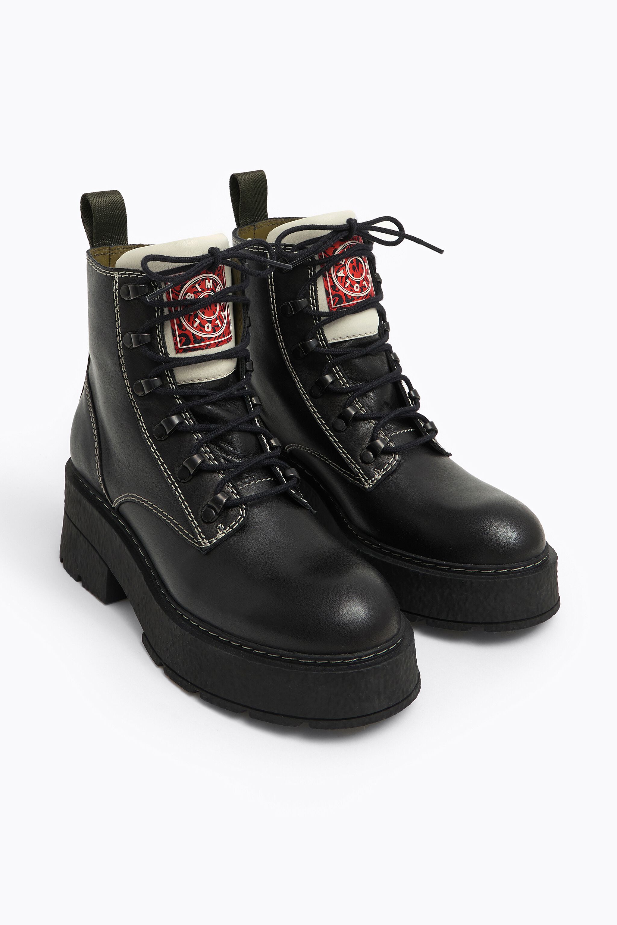 Mujer PULL\u0026BEAR Botín bloque acordonado | Botas y botines \u003c ExtraLabs  Software