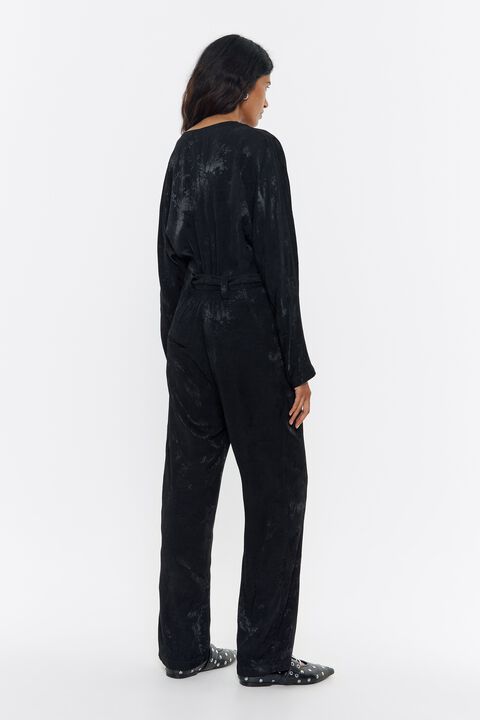 Mono fluido jacquard negro Mono fluido jacquard negro