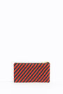 Monedero plano M trenzado rojo Monedero plano M trenzado rojo