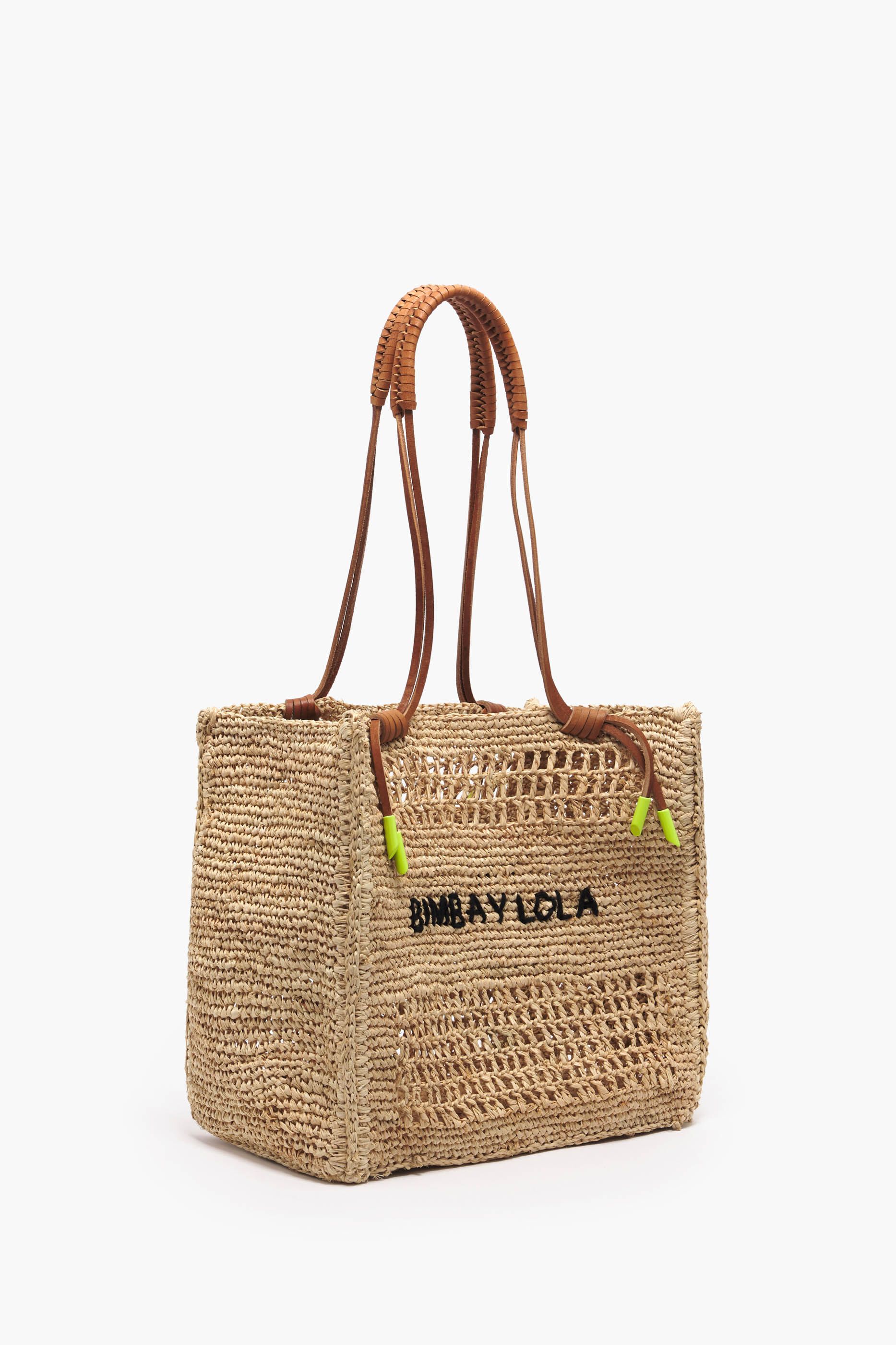 Bolsos de sales playa rafia