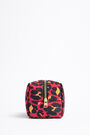 Neceser rectangular nylon leopardo rojo Neceser rectangular nylon leopardo rojo