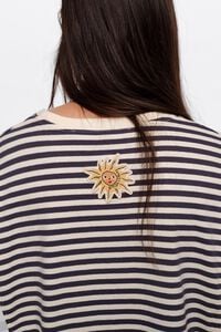 Camiseta oversize rayas multicolor