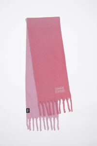 Bufanda cepillada rosa