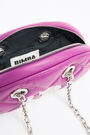 Bolso bandolera M acolchado piel ciruela Bolso bandolera M acolchado piel ciruela