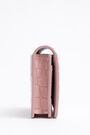 Cartera solapa croco rosa Cartera solapa croco rosa