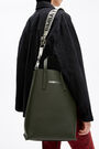 Bolso shopper vertical L piel verde Bolso shopper vertical L piel verde