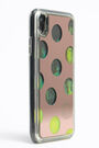 Funda iPhone XR dots oro rosa Funda iPhone XR dots oro rosa