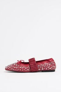 Bailarina tachas piel roja Bailarina tachas piel roja