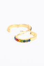 Pendientes aro cristales Pendientes aro cristales