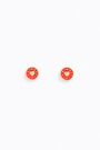 Pendientes pequeños corazón rojo Pendientes pequeños corazón rojo