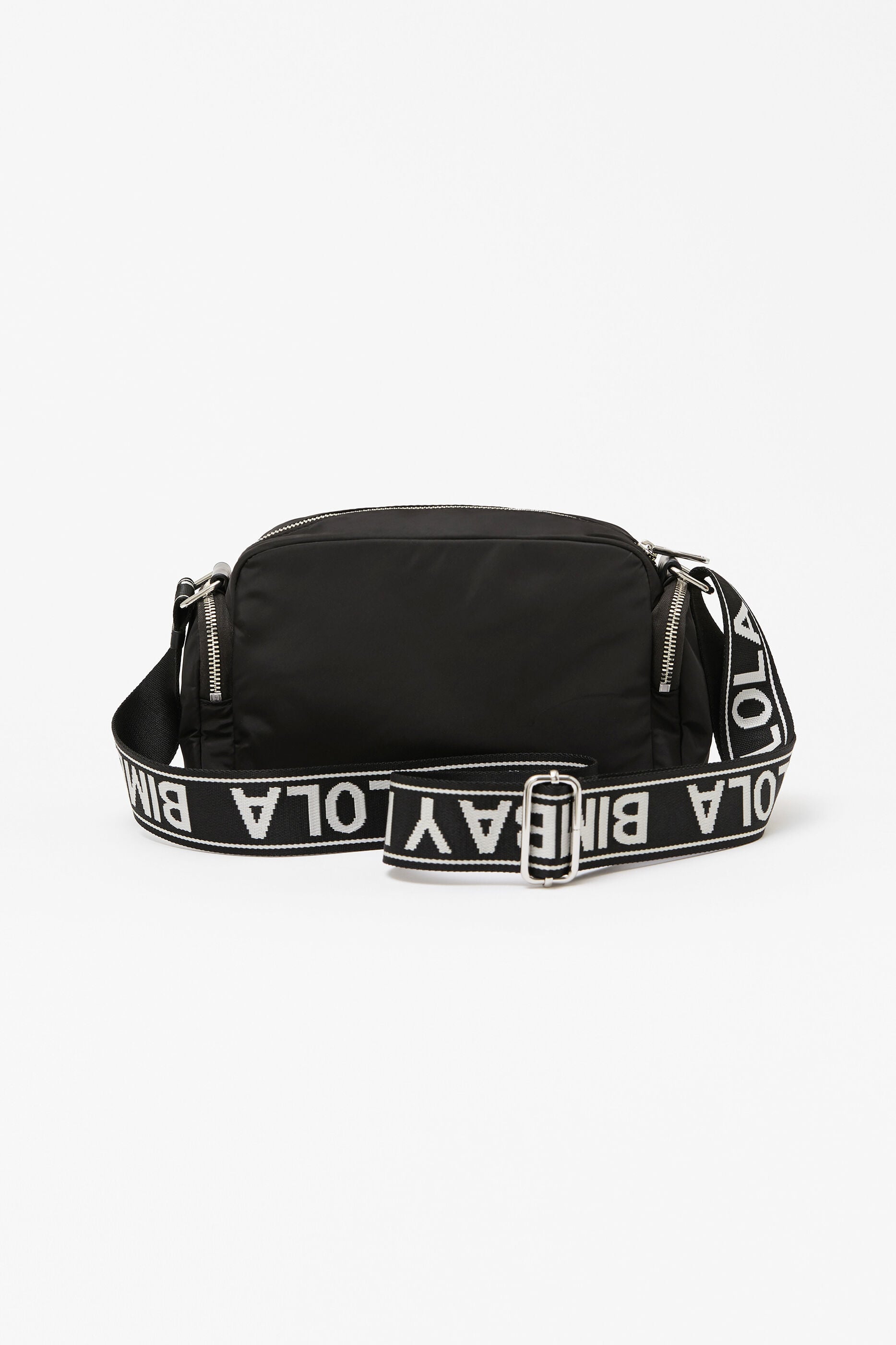 Bolso bandolera M nylon negro