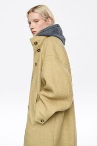 Abrigo lana boucl&eacute; midi lima