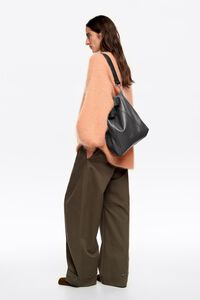 Bolso Paper mediano piel gris