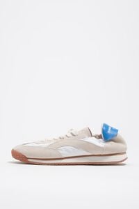 Deportiva 13 06 serraje y nylon blanco