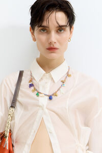 Collar cordón multicolor charms jungla