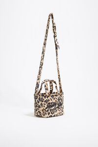 Bolso shopper mini nylon Leopard natural