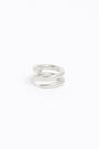 Anillo ancho espiral plateado Anillo ancho espiral plateado