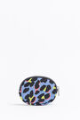 Monedero ovalado nylon leopardo azul Monedero ovalado nylon leopardo azul