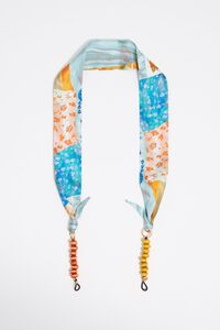 Cuelga gafas pañuelo azul