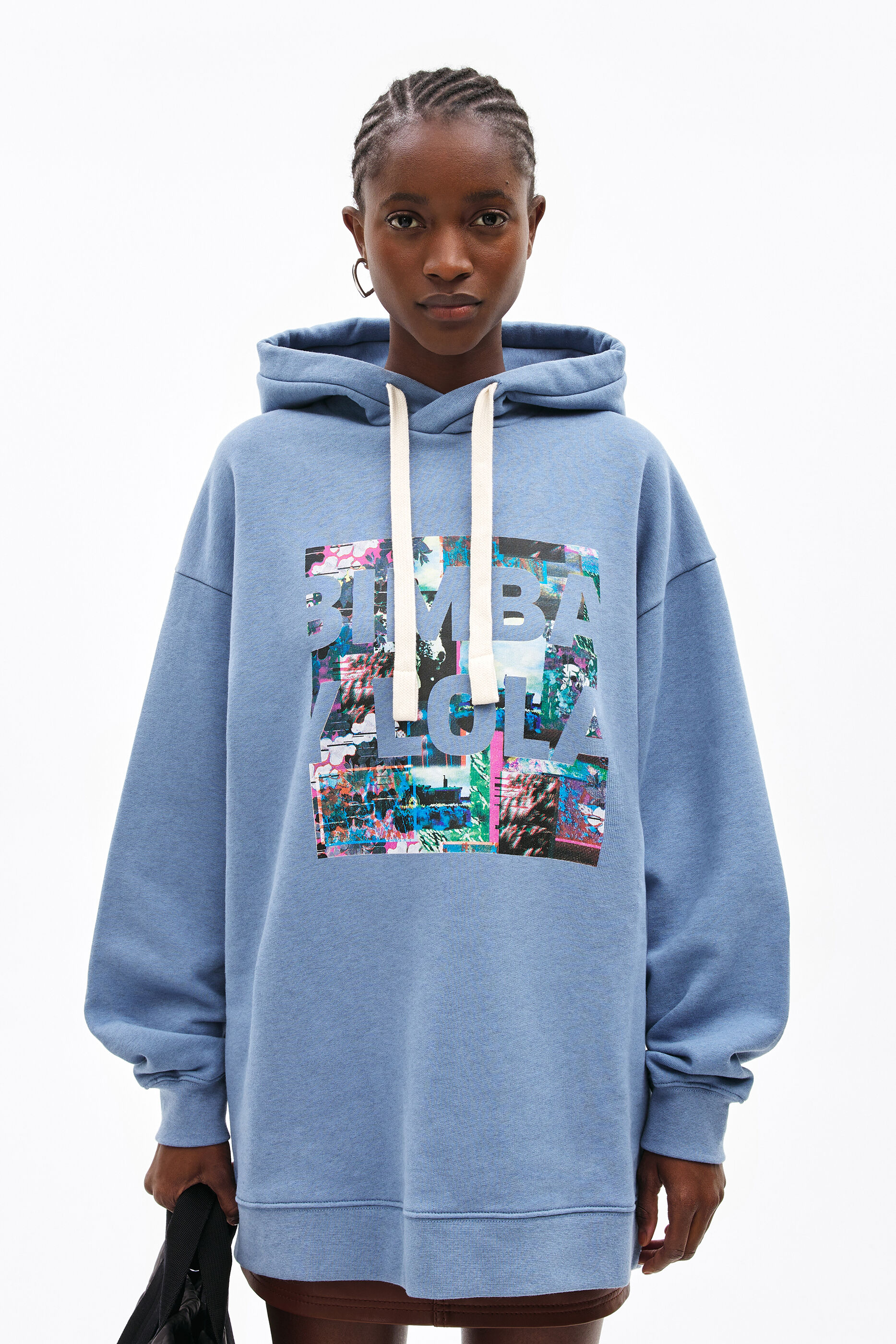 Sudadera Logo Boxy Azul Azul Claro Mujer | Sudaderas Bimba Y Lola » Asia  Inn Travel