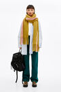 Bufanda mohair ocre Bufanda mohair ocre
