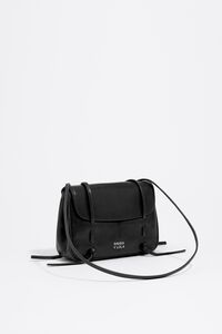 Bolso de solapa mini piel negro