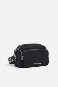 Bolso bandolera Pocket mediano nylon negro