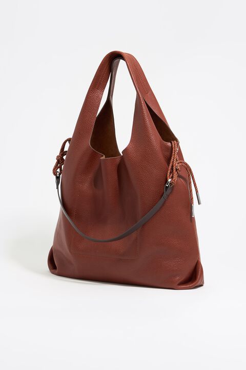Bolso Paper grande piel castaña Bolso Paper grande piel castaña