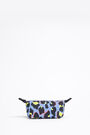Neceser trapecio S nylon leopardo azul Neceser trapecio S nylon leopardo azul