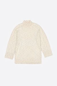 Jersey neps aberturas laterales marfil