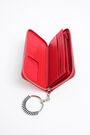 Billetera libro piel roja Billetera libro piel roja