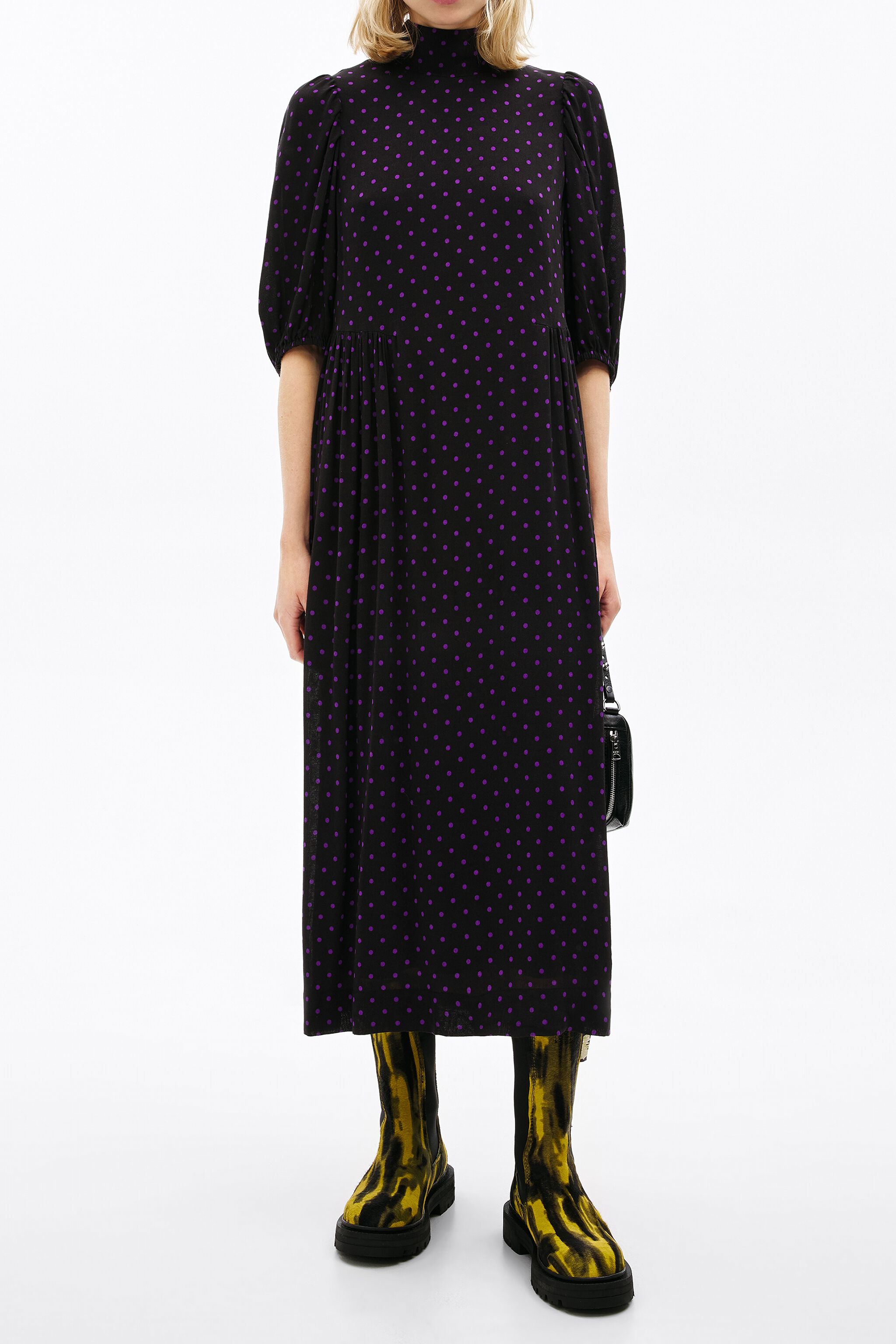 Vestido largo Dots negro