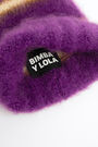 Gorro punto violeta rayas Gorro punto violeta rayas