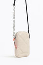 Minibolso móvil piel acolchada blanco Minibolso móvil piel acolchada blanco